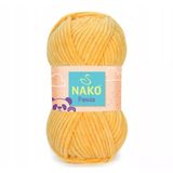 Nako Panda Kadife Ip Sarı 3052 5 Adet Örgü İpi