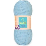 Nako Panda Kadife Örgü Ipi 3082 /5 Adet - Yok - Açık Mavi