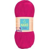 Nako Panda Kadife Örgü Ipi 3125 /5 Adet - Yok - Barbie Pembe