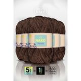 NAKO Panda - Koyu Kahve (3105) - 5'li Paket - 100gr/120m - Kadife El Örgü İpi - Amigurumi Punch İpi