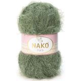 Nako Paris 00045 5 Adet El Orgu Iplikleri Yelek Hirka Atki Kazak Bere Iplikleri Haki