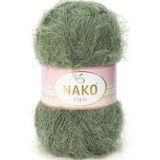 NAKO Paris El Örgü Ipi Ipliği Yünü Renk Kodu:45-haki