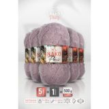 NAKO PARIS • Üzüm Suyu (10155) • 5'li Paket × 100 gr / 245 m • Örgü İpi • Hırka, Yelek, Bere, Atkı