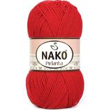 NAKO Pırlanta Amigurumi El Örgü İpi 6741 Kırmızı