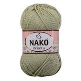 Nako-Pırlanta El Örgüsü İplik, Örgü Yünü Deniz Köpüğü Rengi 5'li Yumak Paketi (10492)
