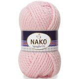 NAKO Spaghetti %25 Yünlü El Örgü Ipi 10639 Pembe