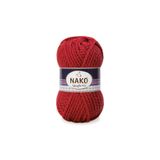 NAKO Spaghetti %25 Yünlü El Örgü Ipi 1175 Kırmızı