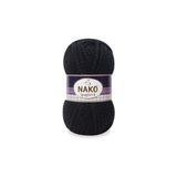 NAKO Spaghetti %25 Yünlü El Örgü Ipi 217 Siyah