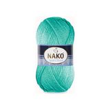 Nako Sport Wool 10567 5 Adet Eşarp Bere Panço Hırka Iplikleri Azur Yeşili