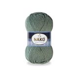 Nako Sport Wool 1631 5 Adet Eşarp Bere Panço Hırka Iplikleri Çağla Yeşili - Çağla 515