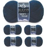 Nako Sport Wool 3088 5x100 gr El Örgü İpi