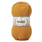 Nako Süper İnci 10129 Hardal 5 Adet Örgü İpi
