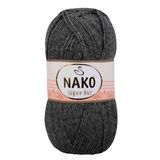 Nako Süper İnci 193 Dark Grey Melange Yünlü İplik