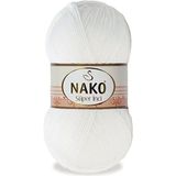 Nako Süper İnci 208 Beyaz 5 Adet Örgü İpi