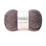 Nako Süper İnci El Örgü İpi 100 gr 23456 Koyu Kahve Melanj