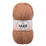 NAKO Süper İnci El Örgü İpliği 100 Gr RENK NO : 221 KARAMEL