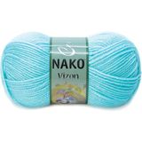 Nako Vizon 10535 Açık Turkuaz El Örgü İpliği