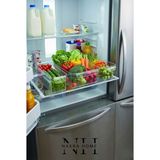Nakra Home 3'lü Şeffaf Dolap Içi ve Buzdolabı Düzenleyici Organizer Seti - Mutfak ve Banyo Organizer Sepet - 1 adet Büyük Boy - 2 adet Küçük Boy