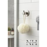 Nakra Home Paslanmaz Çelik Yapışkanlı 1 Adet Oval Askılık | Delmeden Montaj Suya Dayanıklı Havluluk Askısı - Inox