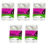 Naksan Arma Şeffaf Naylon 3 lük 25x42 Cm. Bakkaliye Poşeti Torbası - 1 Kg. - Ort. 140 Adet - 5 Paket