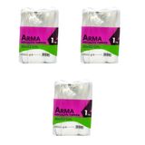 Naksan Arma Şeffaf Naylon 5 Lik 30X52 Cm. Bakkaliye Poşeti Torbası - 1 Kg. - Ort. 85 Adet - 3 Paket