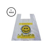 Naksan Emoji Baskılı Orta Boy Çöp Torbası 1 Rulo 150 Adet Kokusuz Büzgüsüz Kullanım