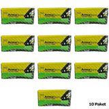 Naksan Takviyeli İnce Desenli Çizgili Siyah Çanta Poşet Torba - 50x60 Cm. - 50 Adetlik 10 Paket