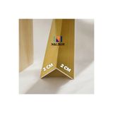 Nalbur Bakkal Alüminyum L Köşe Merdiven Basamak Profili Çıtası 2 cm x 2 cm Sarı Gold renk 1,35 mt