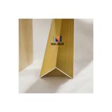 Nalbur Bakkal Alüminyum L Köşe Merdiven Basamak Profili Çıtası 2 cm x 2 cm Sarı Gold renk 250cm