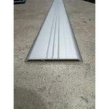 Nalbur Bakkal Geniş Eşik Profili 10 cm - Parke Geçiş Profili Gri (Ekstra Kalın Alüminyum) - 85cm