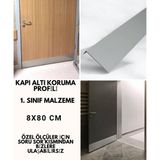 Nalbur Bakkal Kapı Altı Koruması Tekmelik Alüminyum Gri 8X80 cm 2 Adet