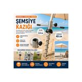 Nalbur Bakkal Metal Plaj Şemsiye Sabitleme Kazığı Şemsiye Kazığı