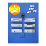 Nalbur Bakkal Pvc Pimapen Kapı Menteşesi Metal Beyaz Tek Ebat 6 Adet