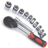 Nalburkent Dekecr-V Lokma Takımı 1/2" Cırcırlı 12 Parça Crv G-10052 - 1/3 - Kırmızı