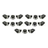 Nalburkent Tencere Tava Sahan Kulp Cam Ve Metal Kapak İçin Yasemin Kromajlı Siyah 5 Set