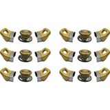 Nalburkent Tencere Tava Sahan Kulp ve Kapak Kulpu Altın Sarı Gold 6 Set