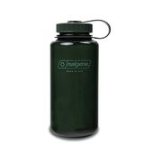 Nalgene Monokrom Collection su şişesi, geri dönüştürülmüş malzemelerden BPA içermeyen su şişesi, sırt çantasıyla seyahat, yürüyüş, fitness stüdyosu için tekrar kullanılabilir su şişesi, 900 ml, yeşim