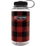 Nalgene Üniseks – Yetişkin WH İçecek Şişesi, Kırmızı Kareli, 1 L