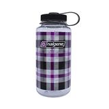 Nalgene Unisex – Yetişkin WH içecek şişesi, mor kareli, 1 l