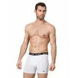 Namaldi 1135 Pamuklu Likralı 3 Adet Beyaz Erkek Boxer