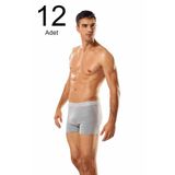 Namaldi ELF568N1283CCM12 Gri 12'li Likralı Erkek Boxer