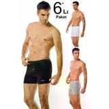 Namaldı ELF568N146CCM6 Erkek Karışık Renk 6'lı Paket Likralı Düğmeli Boxer Elf568Nccm6 Yeni Sezon