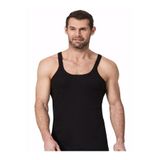 Namaldı Erkek Atlet İnce Askılı Ribana,%100 Pamuk, Siyah, 2XL, 3'lü Paket