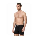 Namaldı Erkek Boxer, 10 Adet, Düğmeli Penye, Siyah, 2XL Beden