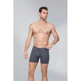 Namaldı Erkek Modal Likralı Biyeli Boxer 197 - 3 Adet Füme S