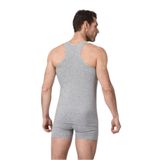 Namaldı Erkek Rambo Atlet, 3'lü Paket,%90 Pamuk%10 Elastan, Premier Kumaş, Gri, S Beden