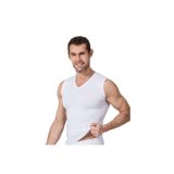 Namaldı Erkek V Yaka Body Spor Atlet, Beyaz, M Beden