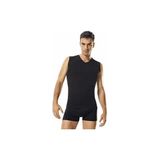 Namaldı Erkek V Yaka Sıfır Kol Body Atlet Fanila, Likralı, Siyah, XL Beden, 3 Adet Set