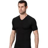 Namaldı Erkek V Yaka Termal Kısa Kol İçlik Siyah %62 Polyester %32 Viscon %6 Elastan - 2XL