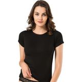 Namaldı Kadın Kısa Kol Termal Atlet Siyah XL Polyester Malzeme ile Rahat Kullanım